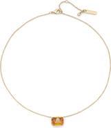 Kurt Geiger London Emerald Cut Pendant Necklace