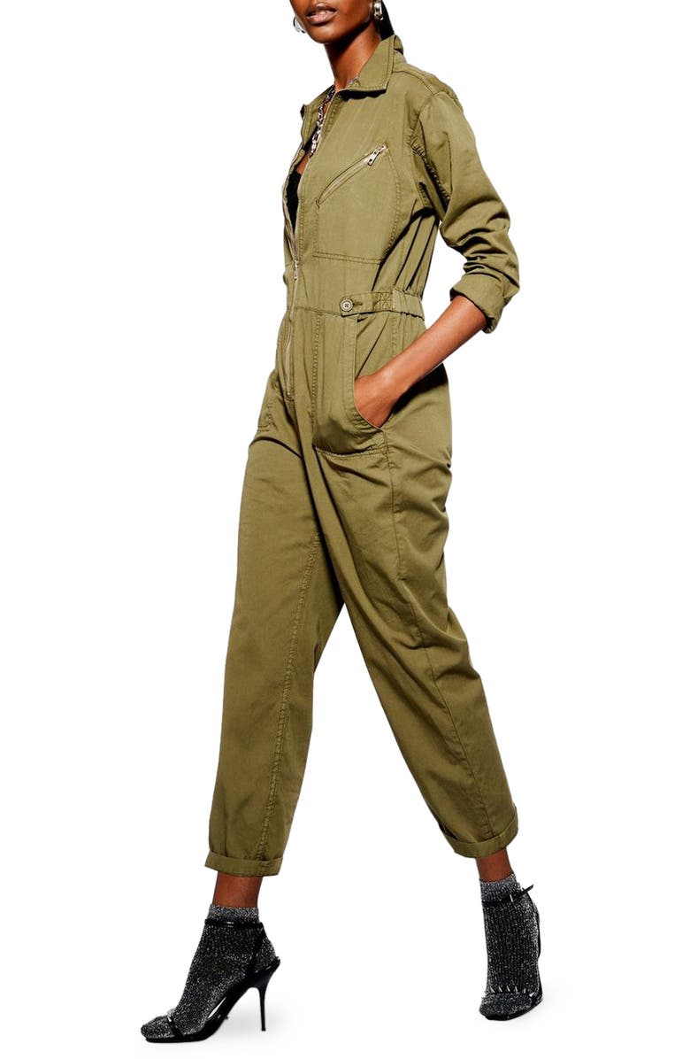 Topshop Mekan Utility Boilersuit, Main, color, 