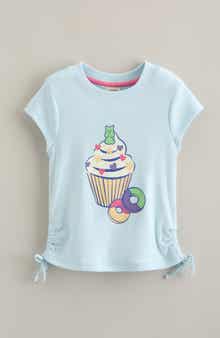 Kids' Side Ruched Graphic T-Shirt