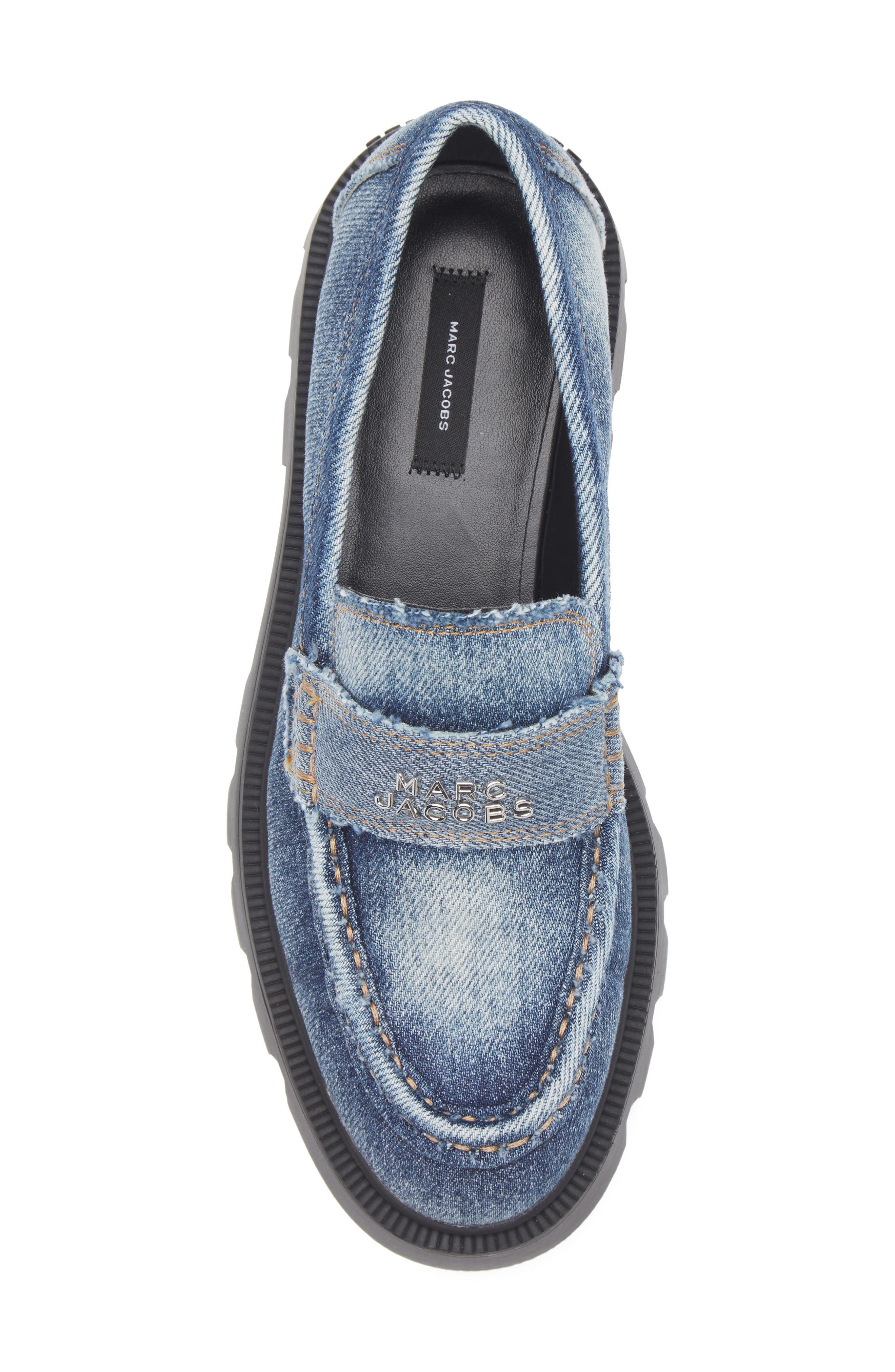 Marc Jacobs The Frankie Platform Loafer, Alternate, color, Faded Vintage Indigo