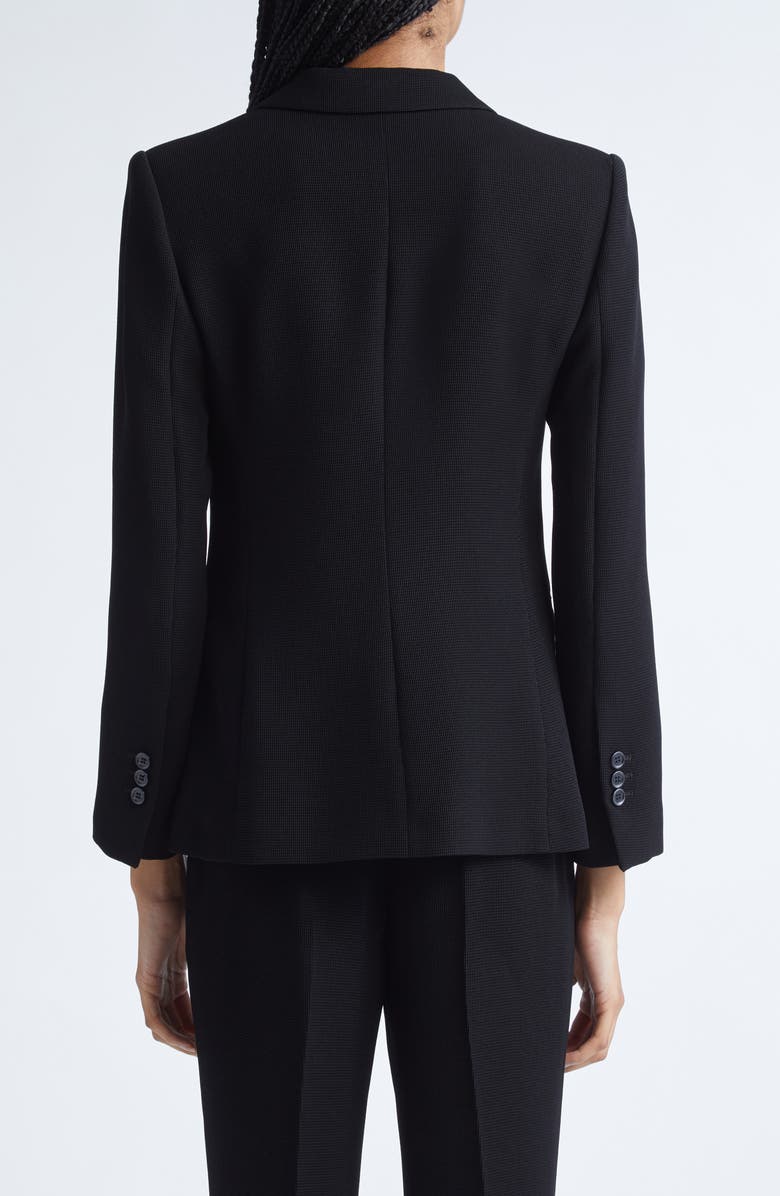Emporio Armani Techno Waffle Blazer, Alternate, color, Solid Black