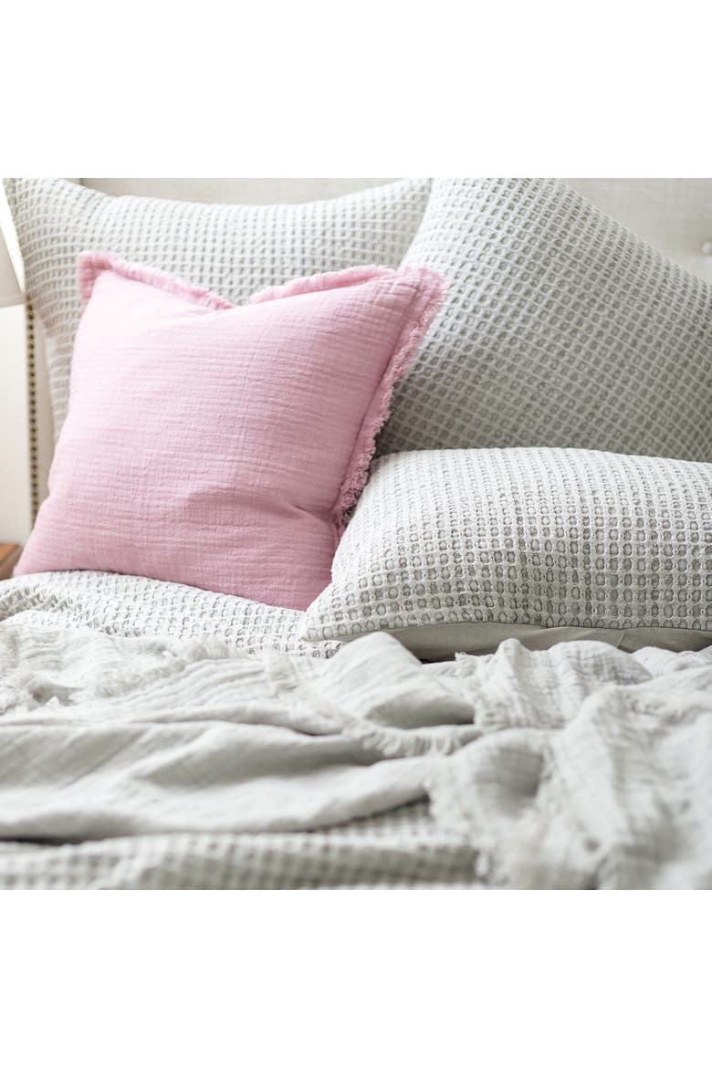 Pearl Grey Waffle Queen Coverlet, Alternate, color, Grey
