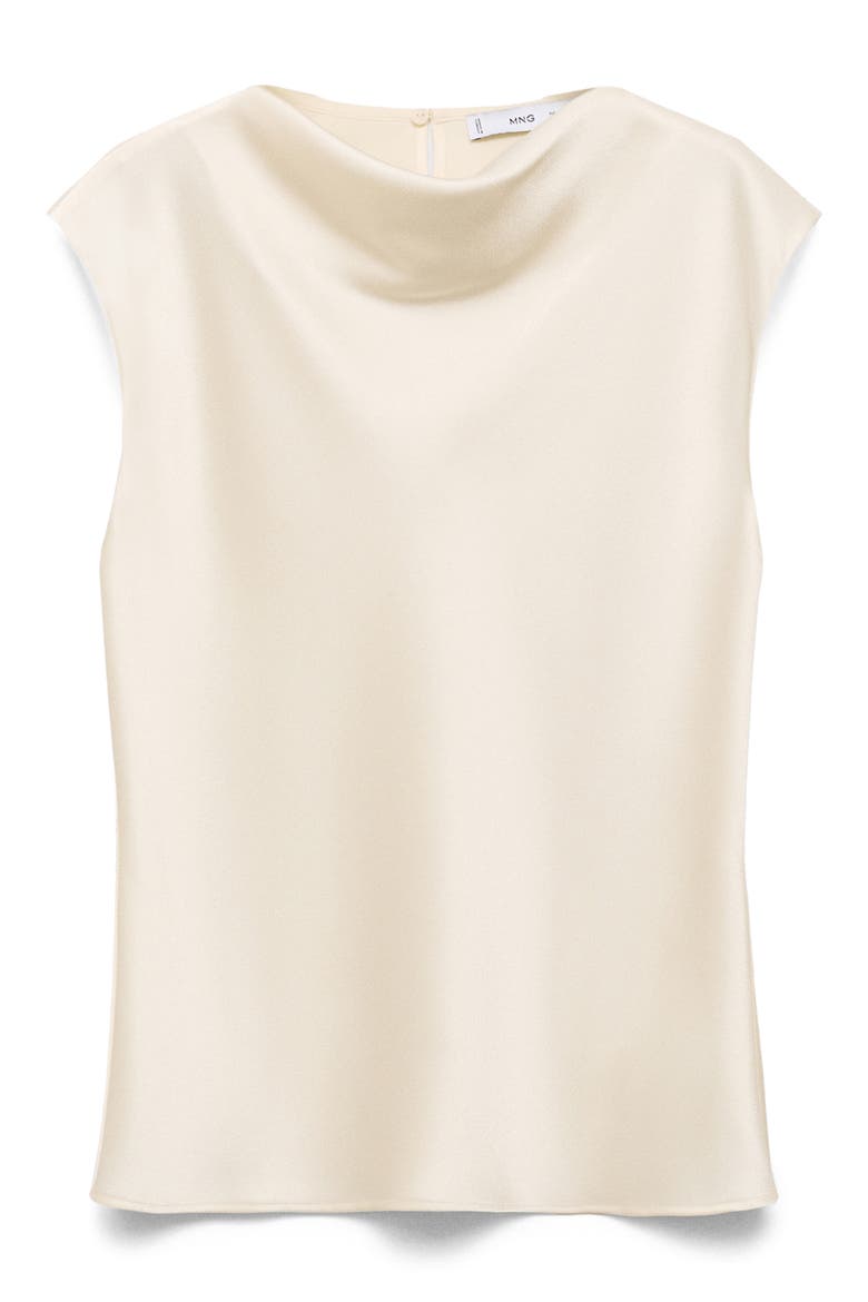 Draped Satin Top, Alternate, color, OFF WHITE