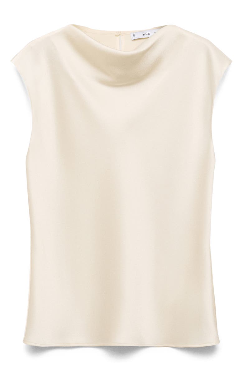 MANGO Draped Satin Top, Alternate, color,
