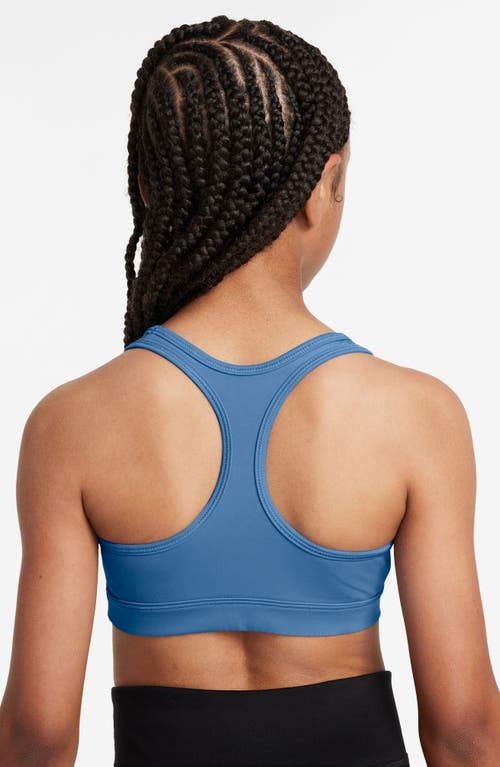 Nike Kids' Dri-fit Racerback Sports Bra In Blue