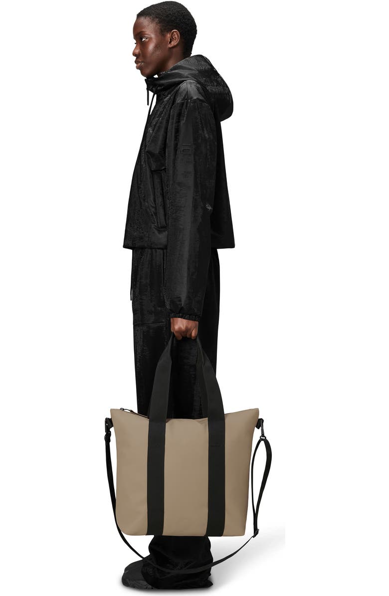 Rains Waterproof Mini Tote Bag, Alternate, color, Beige