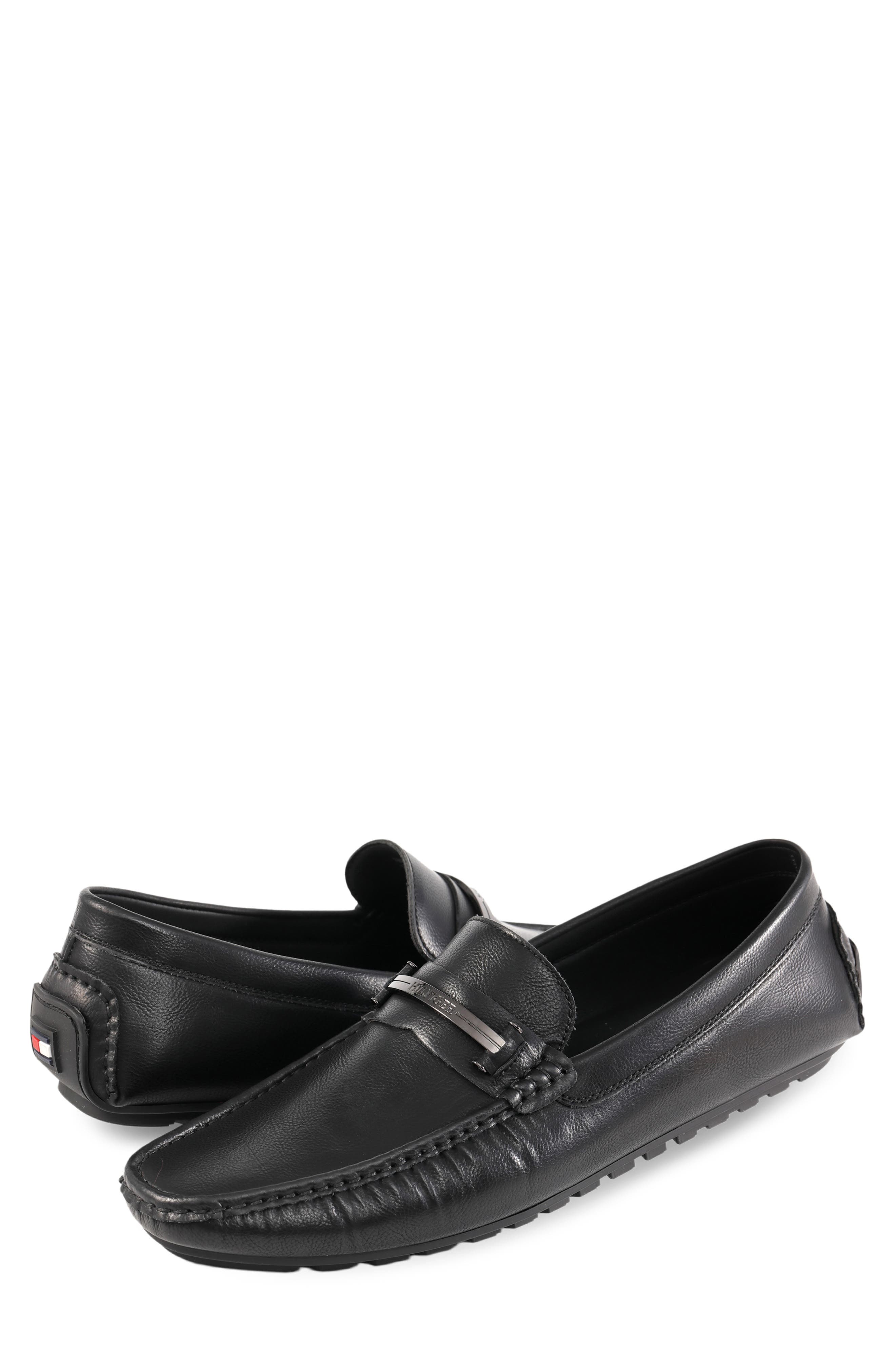 Ravent Faux Leather Driver, Alternate, color, BLACK