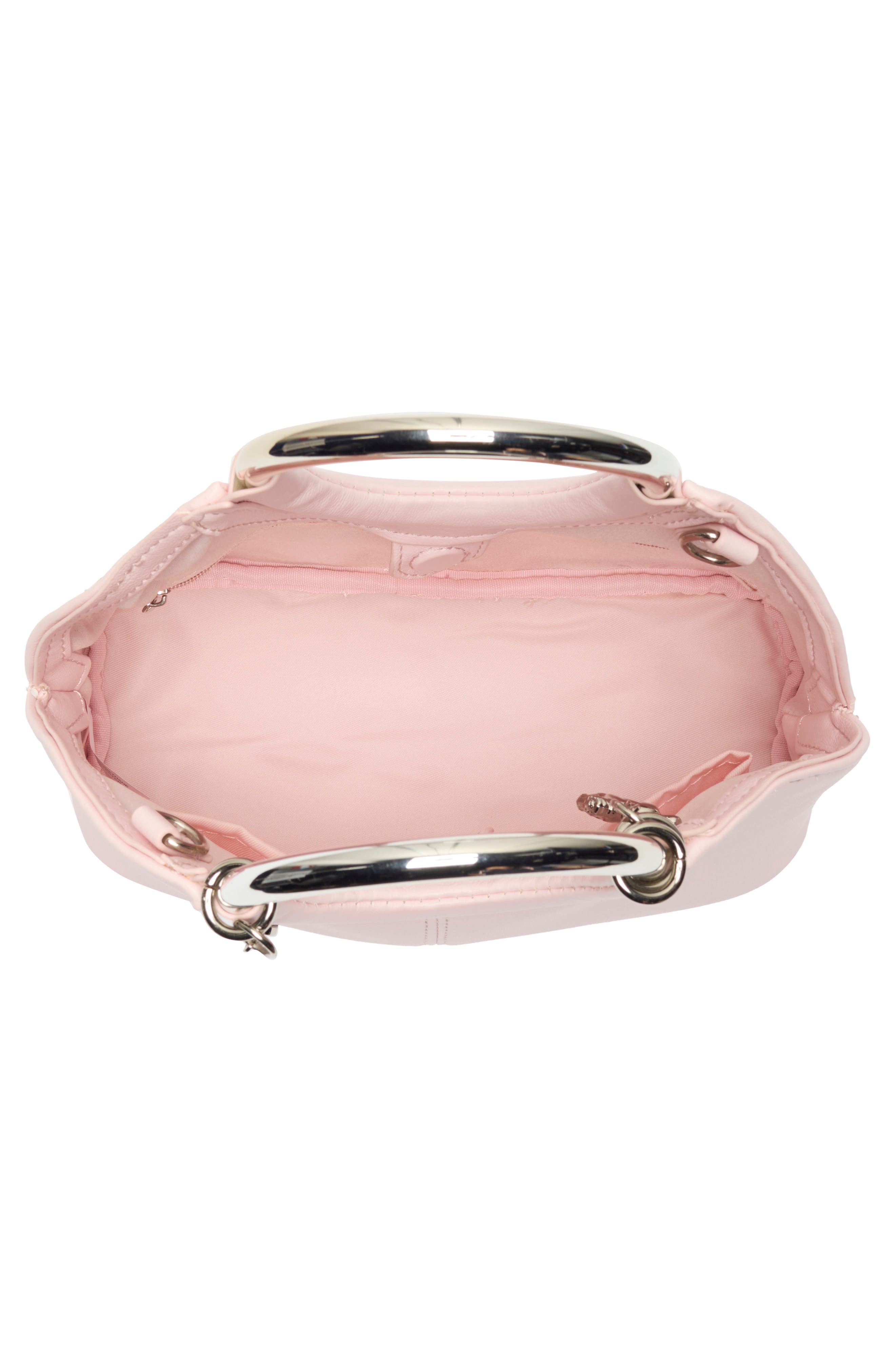 Gwenie Faux Leather Handbag, Alternate, color, BALLET PINK