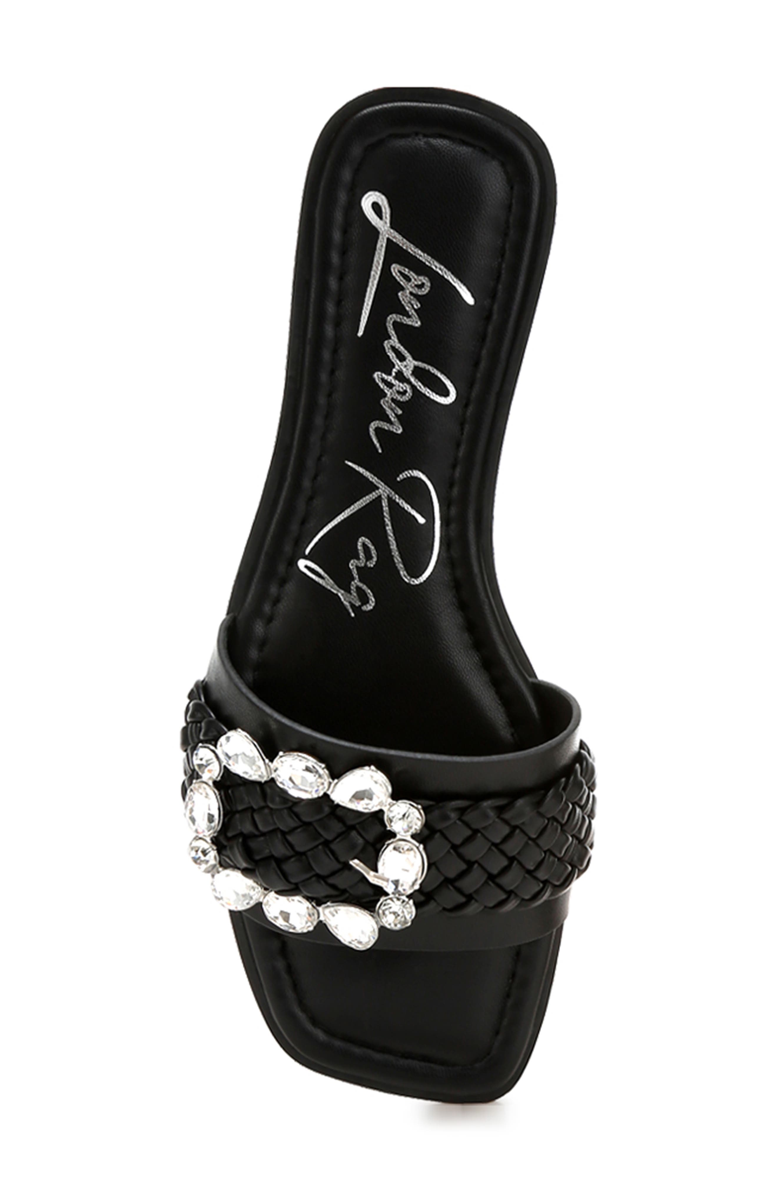 LONDON RAG Hazbin Slide Sandal, Alternate, color, Black