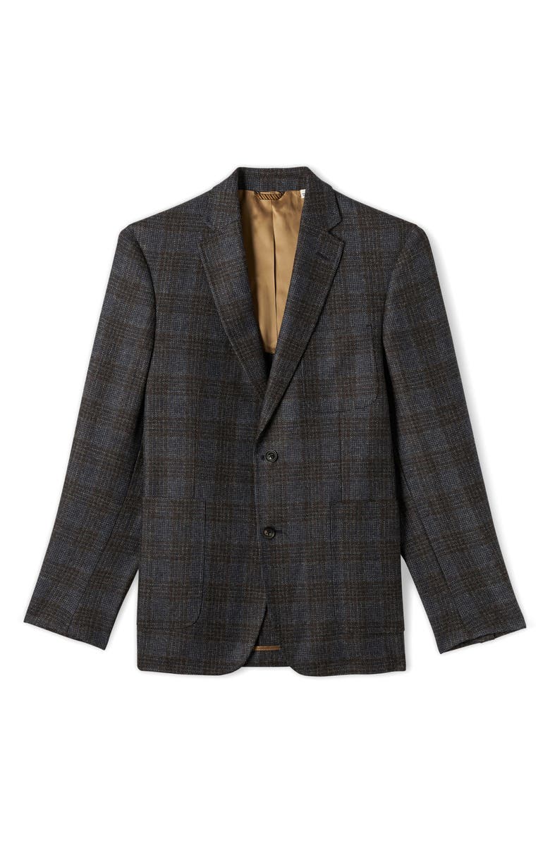 Billy Reid Plaid Wool Sport Coat, Main, color, 