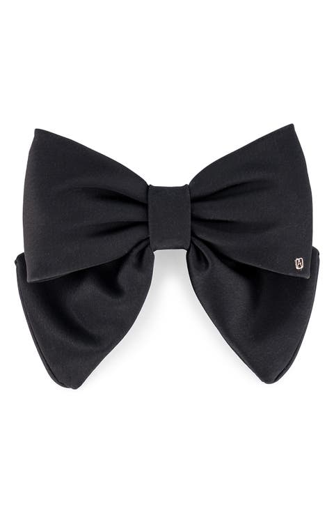 Silk bow barette