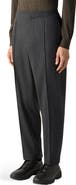 ZEGNA Pleated Wool, Silk & Cashmere Trousers