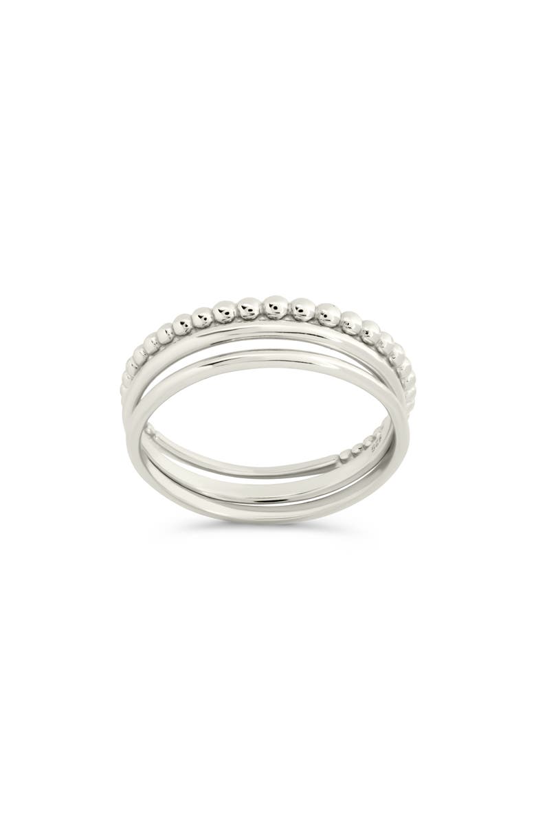 Sterling Forever Adele Stacking Ring, Main, color, Silver