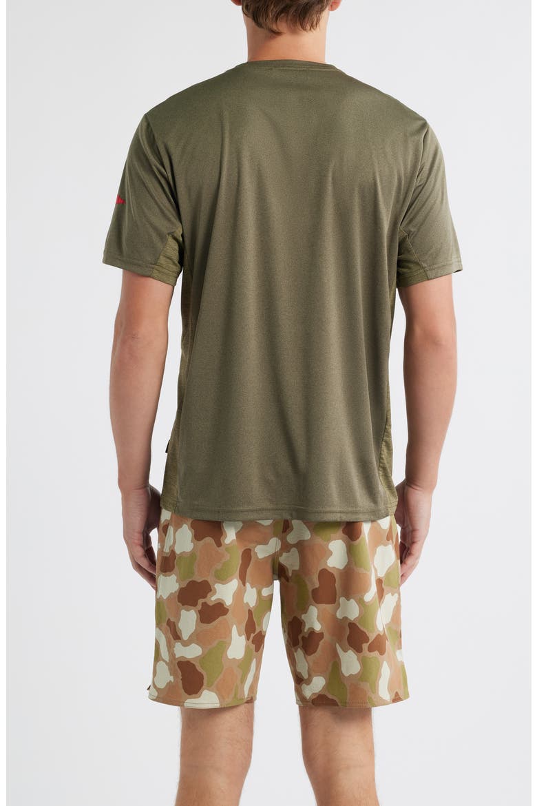 Sun Pro UPF Performance T-Shirt, Alternate, color, HEATHER BURNT OLIVE
