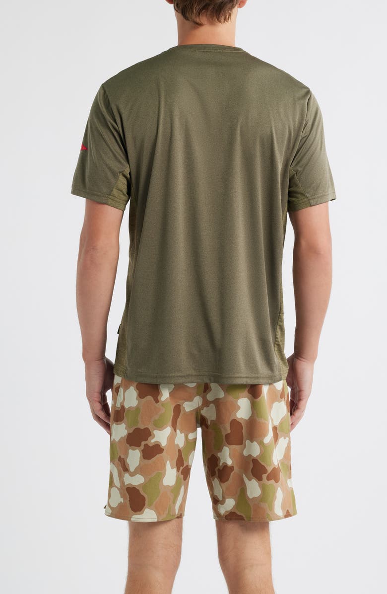 Florence Sun Pro UPF Performance T-Shirt, Alternate, color, Heather Burnt Olive