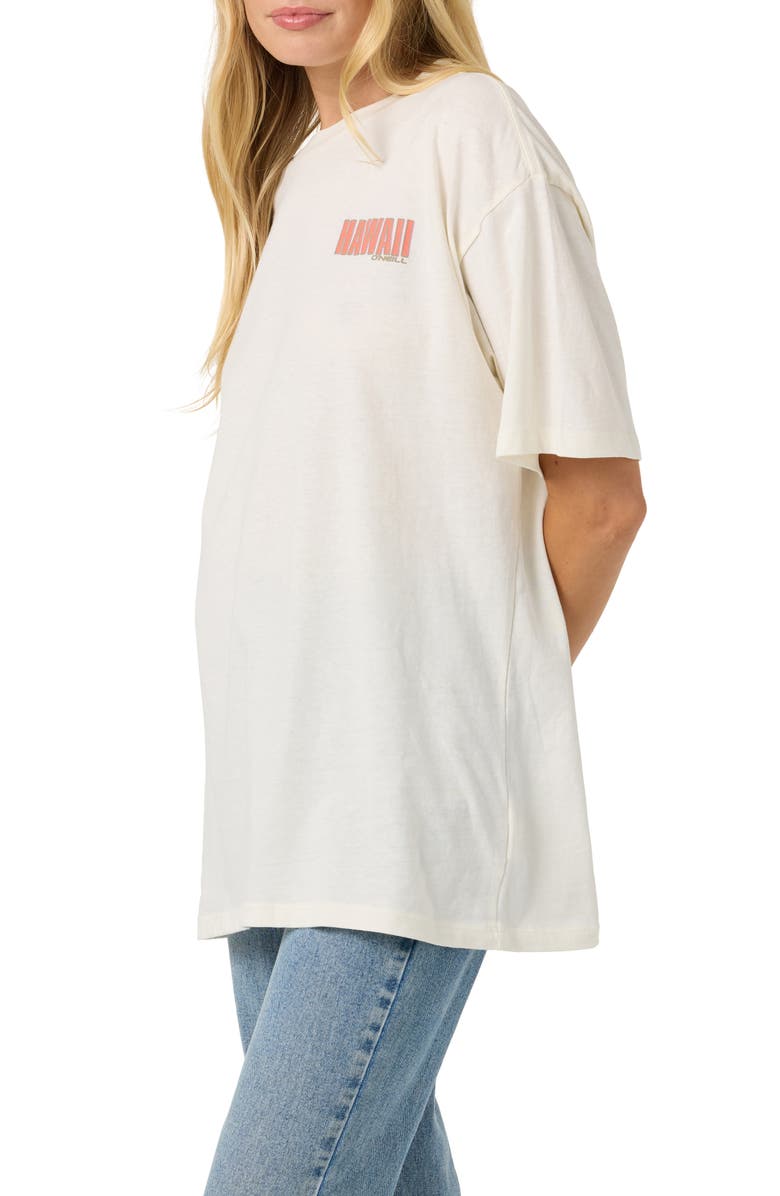 O'Neill Shaka Hawaii Graphic Oversized T-shirt, Alternate, color, Tofu