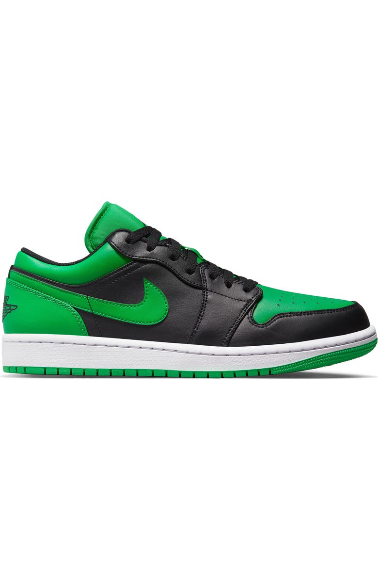Jordan Air Jordan 1 Low Basketball Sneaker, Alternate, color, Black/ Lucky Green/ White