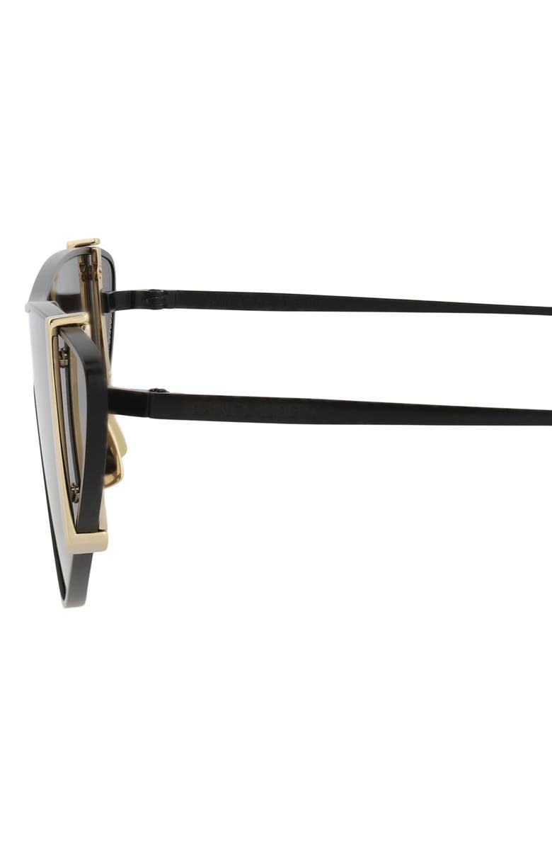 Saint Laurent 99mm Cat Eye Sunglasses, Alternate, color, Black Black Black