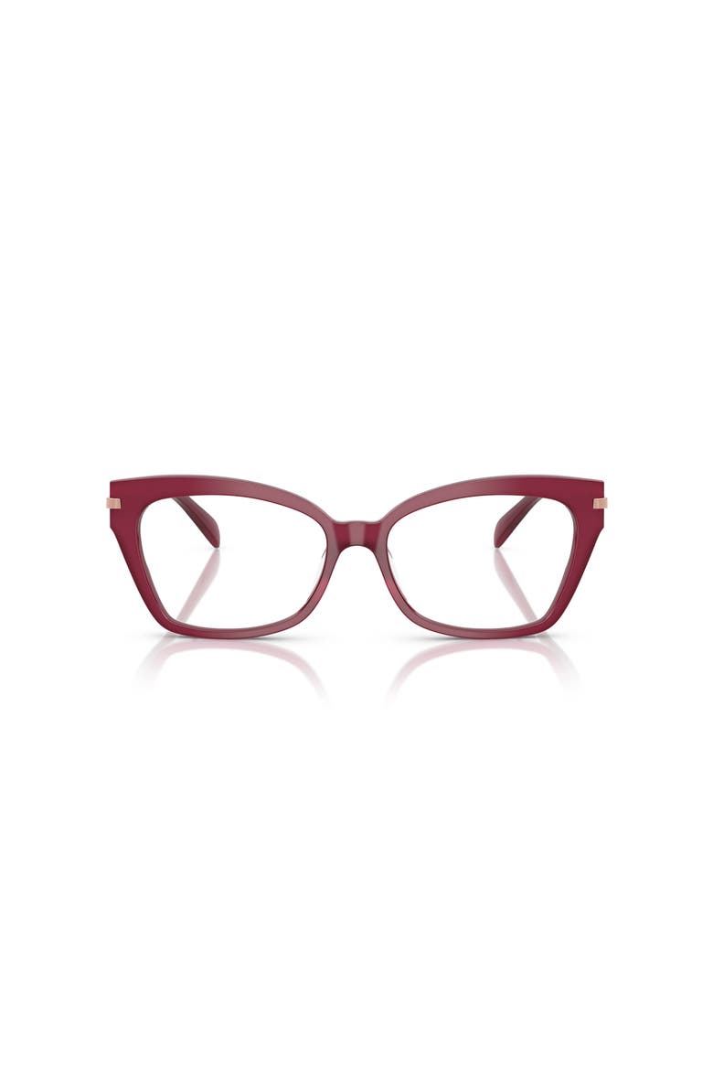 54mm Square optical glasses, Alternate, color, Red