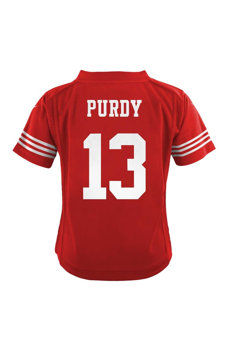 Preschool Nike Brock Purdy Scarlet San Francisco 49ers Player Game Jersey, Alternate, color, Scarlet