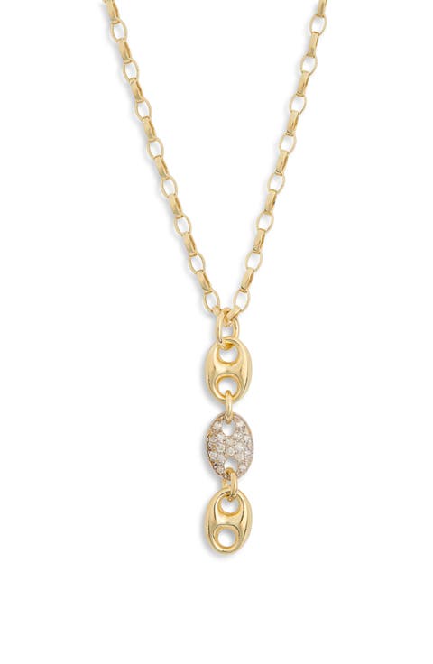 Diamond Link Pendant Necklace - 0.15ct.