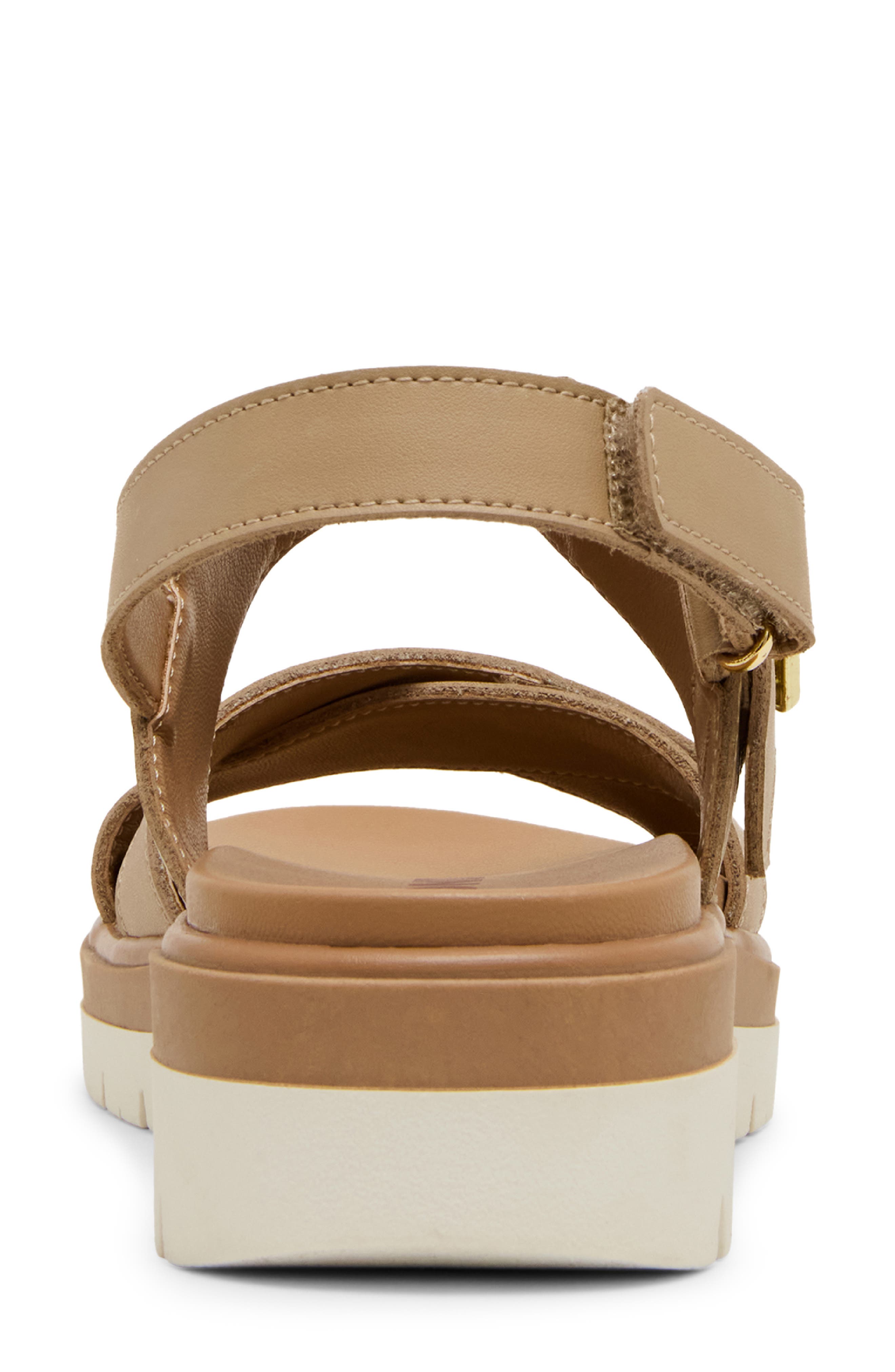 Brooke Water Resistant Sandal, Alternate, color, ALMOND LEATHER