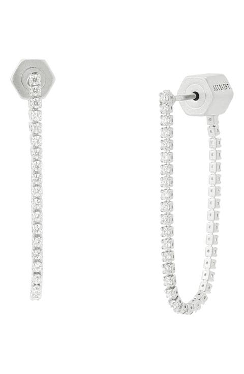 Crystal Front to Back Earrings