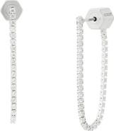 AllSaints Crystal Front to Back Earrings