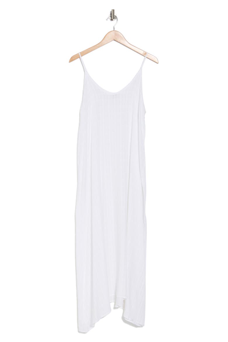 Textured Flowy Cover-Up Dress, Alternate, color, WHITE