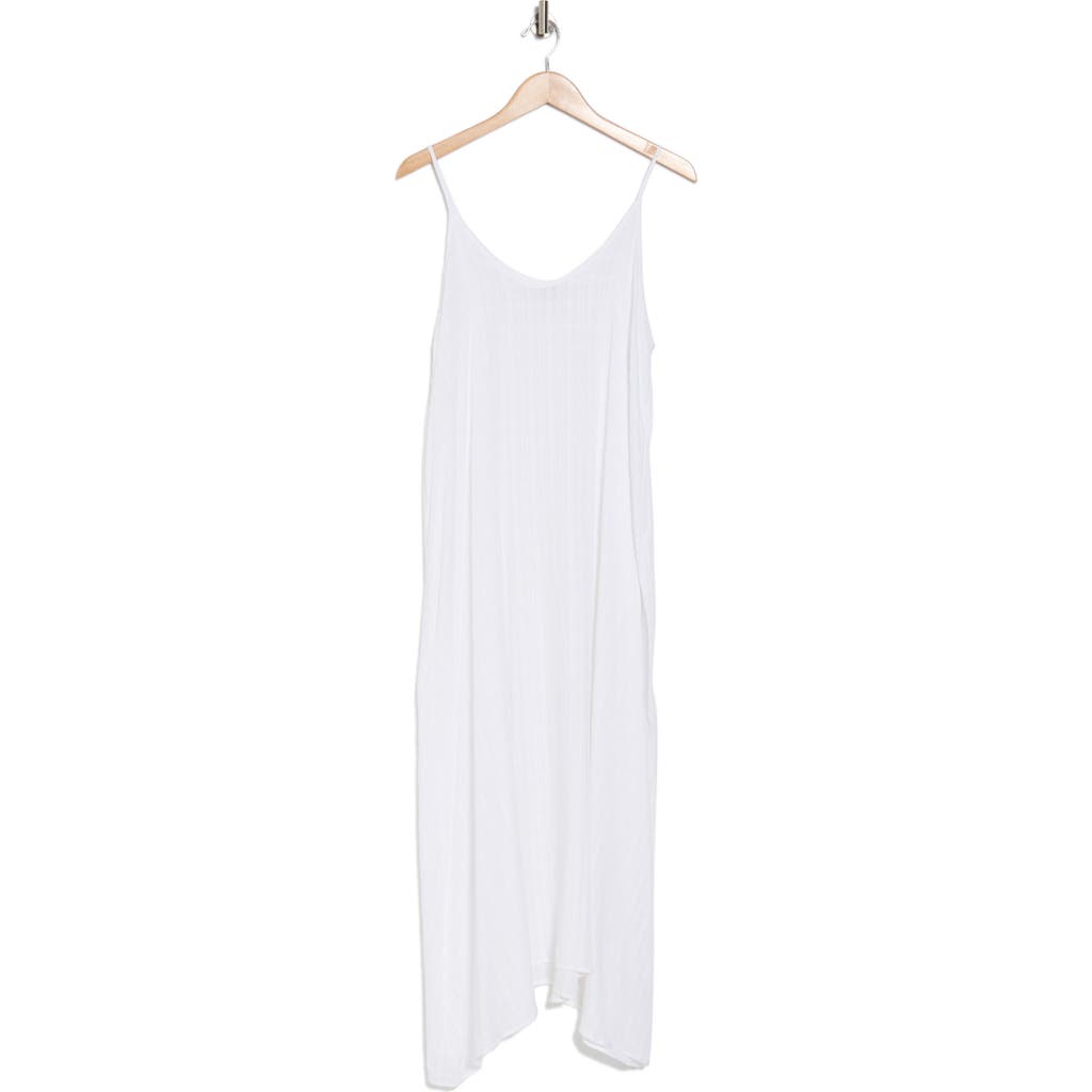 Nordstrom Rack Textured Flowy Cover-up Dress In White