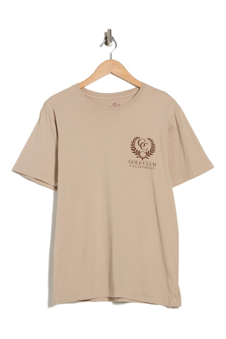 Golf Club Cotton Graphic T-Shirt, Alternate, color, HUMUS