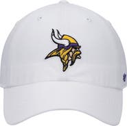 '47 Men's '47 White Minnesota Vikings Logo Clean Up Adjustable Hat