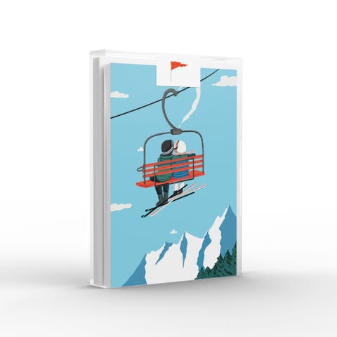 Winter Ski Love Greeting Card Pack