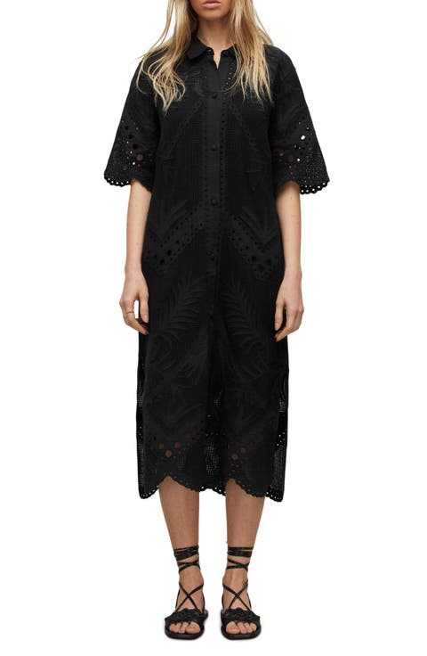 Meria Broderie Shirtdress