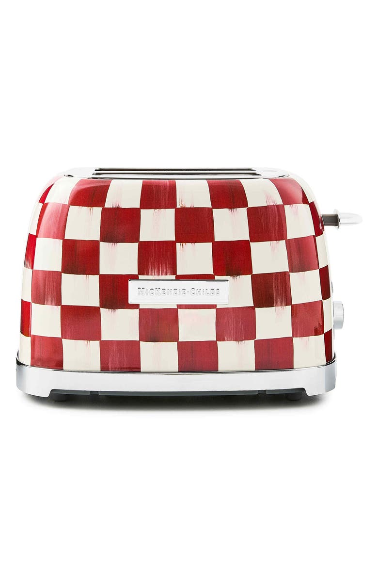 MACKENZIE CHILDS Cherry Check 2-Slice Toaster, Alternate, color, Red