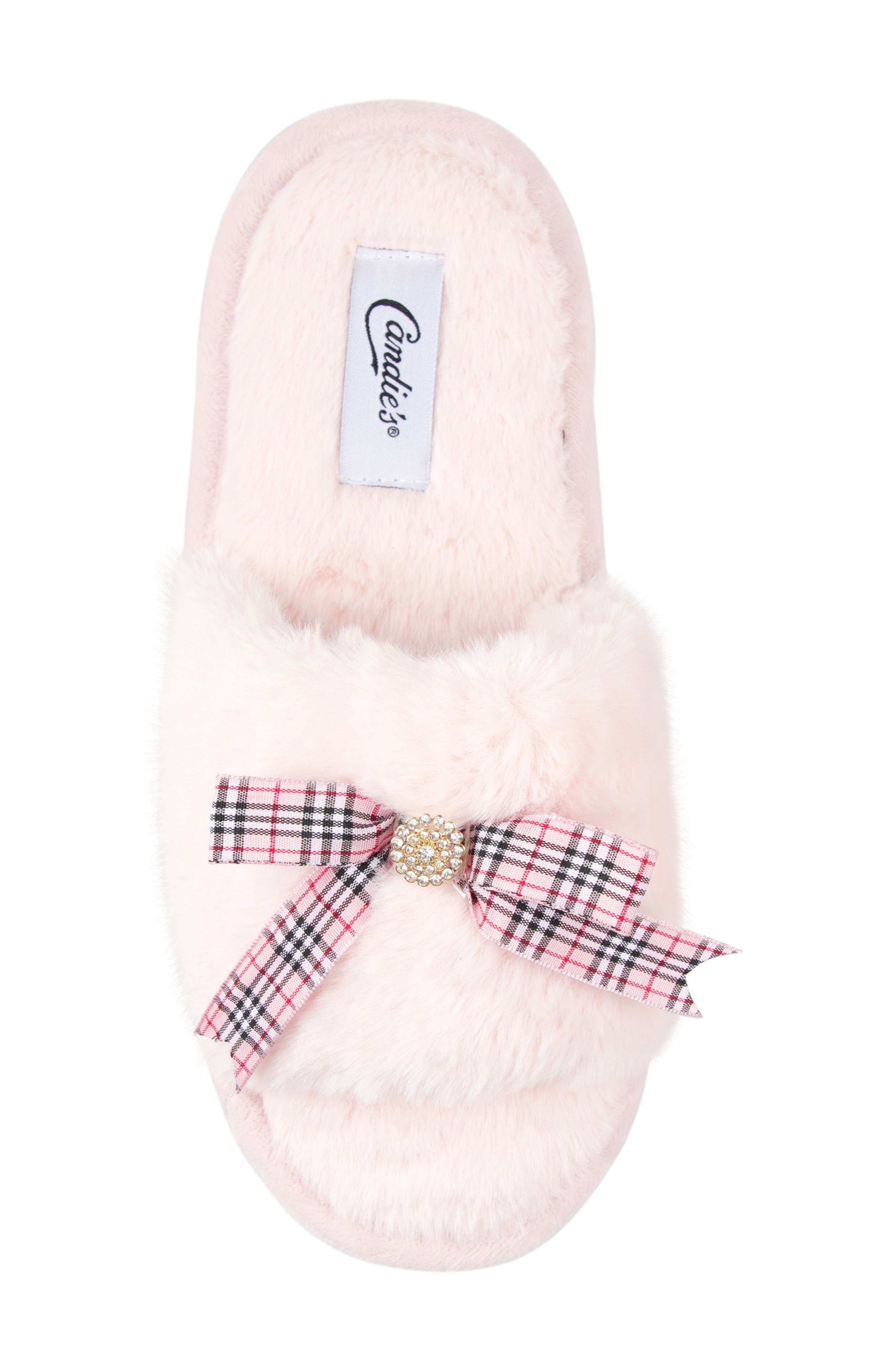 Wendy Faux Fur Slide Sandal, Alternate, color, PINK