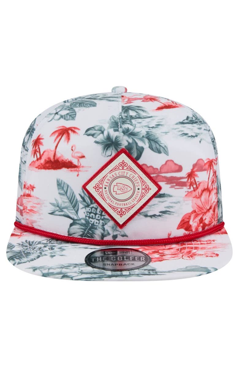 New Era Men's New Era  White Kansas City Chiefs Adventure Golfer Snapback Hat, Alternate, color, 