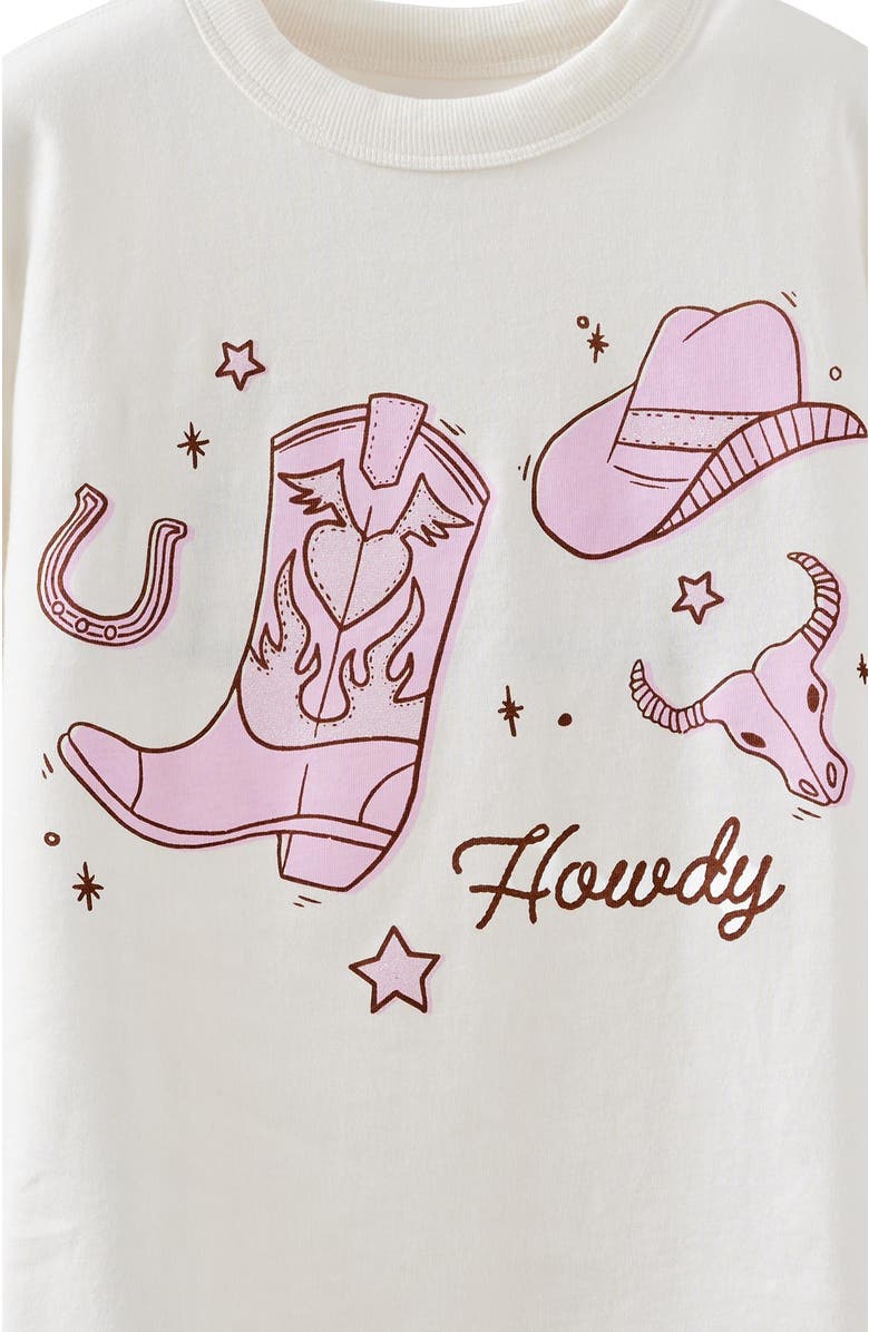 Cotton On Kids Kid's Essential Short Sleeve Graphic Tee, Alternate, color, Western Icons Vanilla