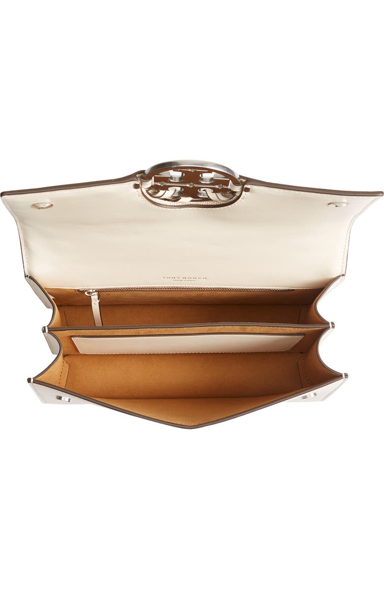 Tory Burch Miller Basket Weave Leather Shoulder Bag, Alternate, color,