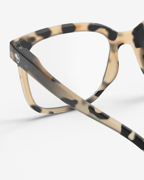Izipizi #l 54mm Rectangular Reading Glasses In Brown
