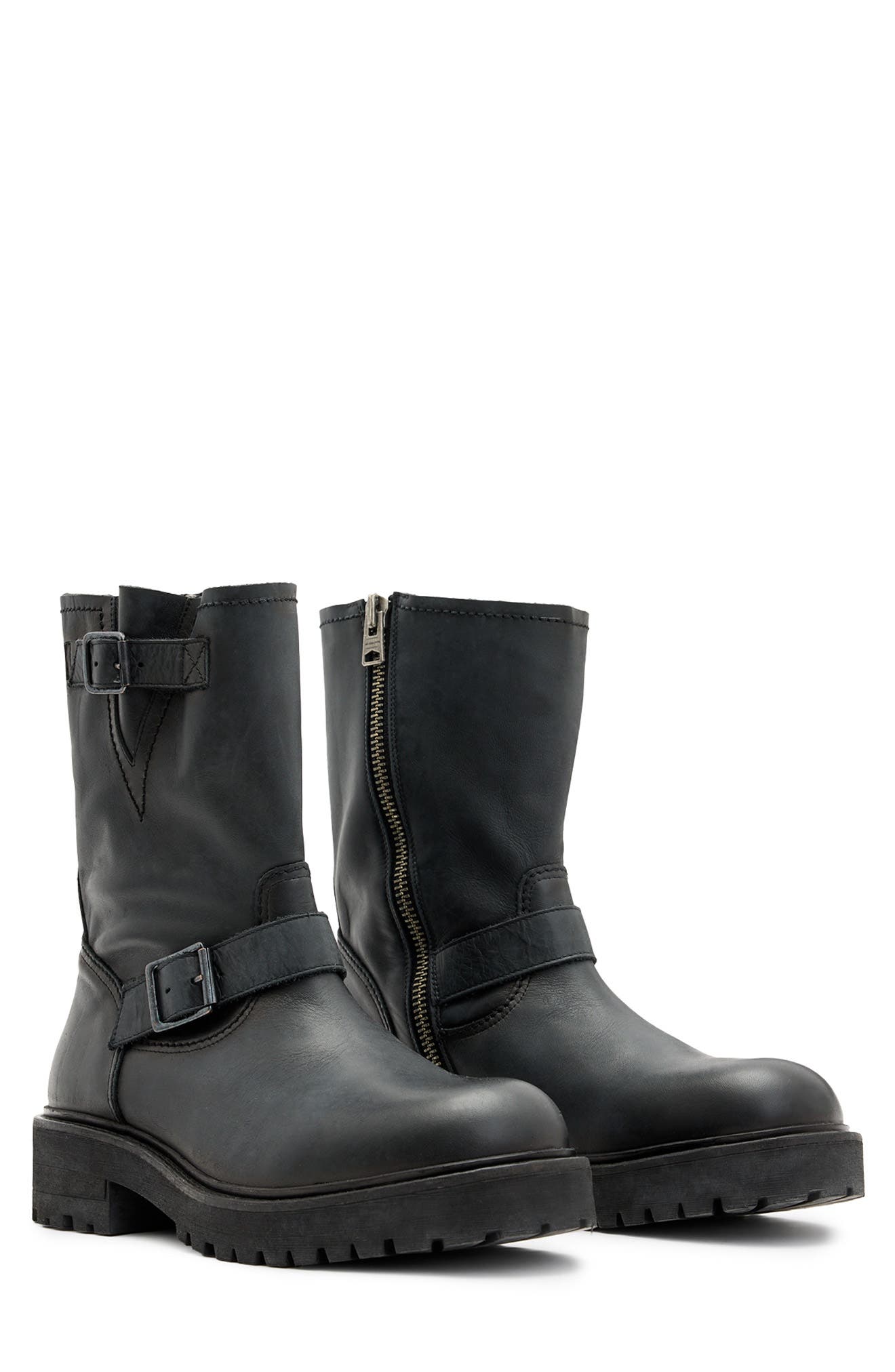 AllSaints Tait Engineer Boot, Main, color, 