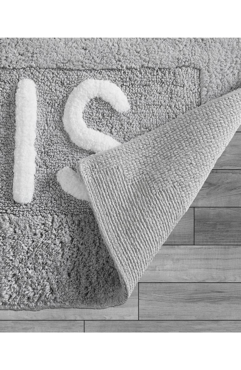 Jean Pierre New York His Bath Mat, Alternate, color, Grey