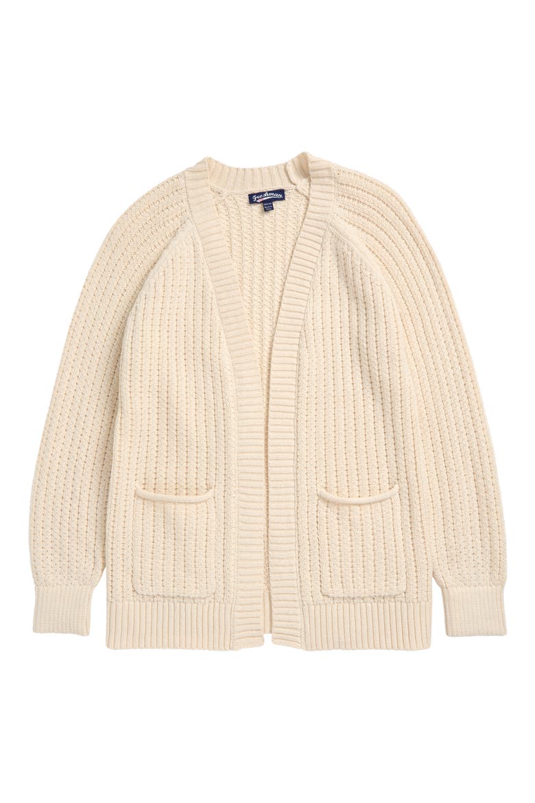 Kids' Open Front Cardigan, Main, color, SANDCASTLE