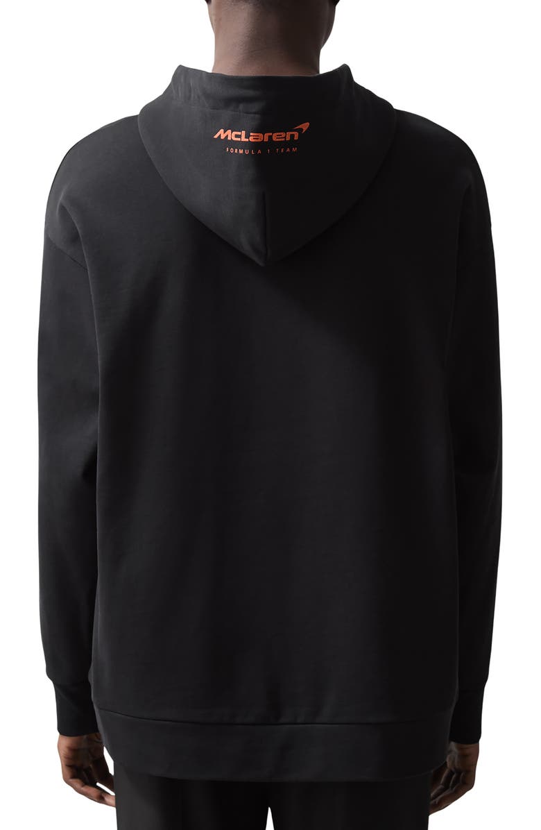 Reiss x McLaren Zak Oversize Hoodie, Alternate, color, Black