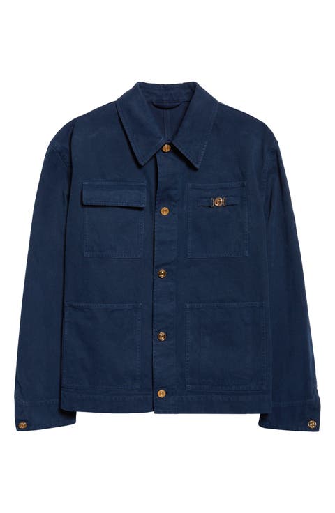 Overdyed Cotton Canvas Chore Jacket