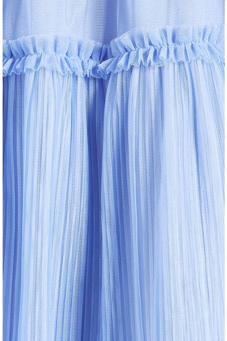 Kids' Flutter Sleeve Tulle Dress, Alternate, color, PERRY