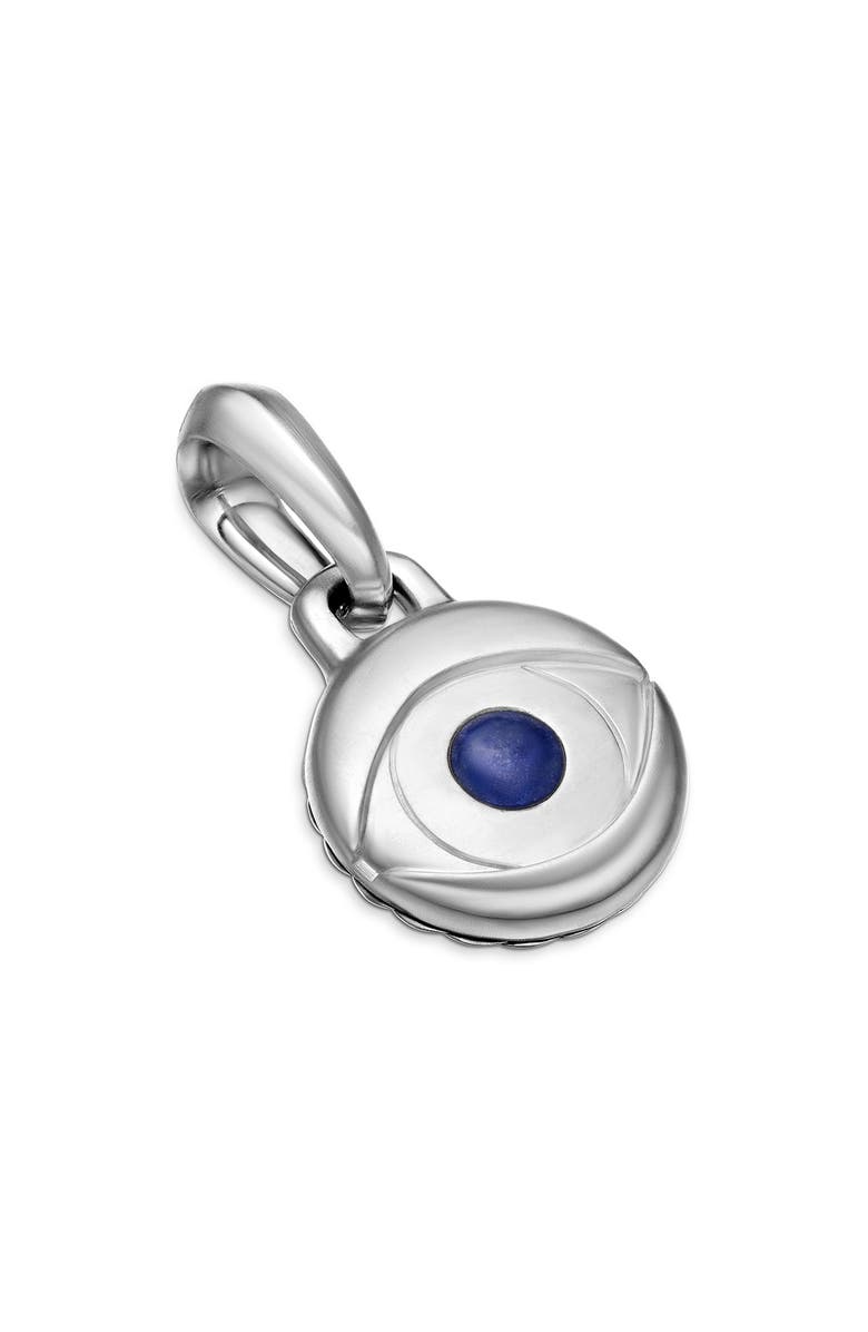 David Yurman Evil Eye Amulet with Lapis Lazuli, Alternate, color, Silver/ Lapis Lazuli