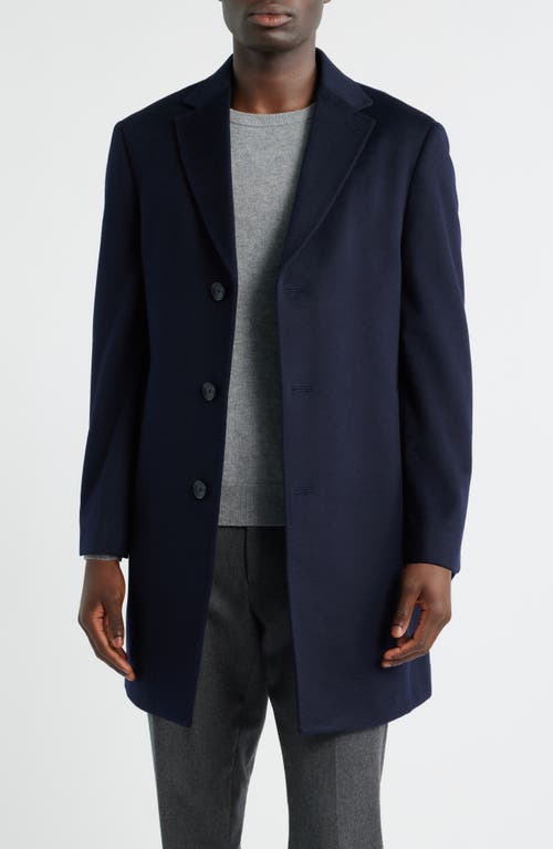 Nordstrom Cashmere Overcoat In Blue