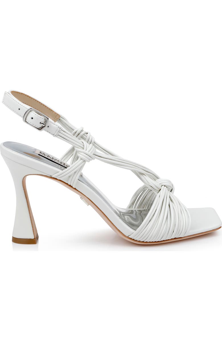 Badgley Mischka Collection Carmine High Shine Slingback Sandal, Alternate, color, Soft White
