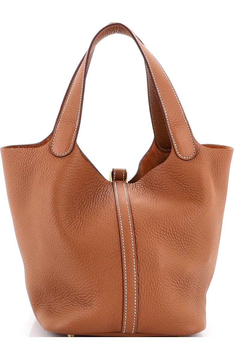 Pre-Owned Hermes Picotin Lock Bag Clemence MM, Alternate, color, Gold